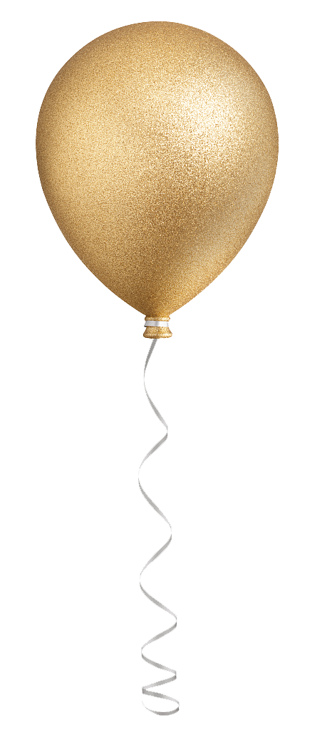 金色带线金气球