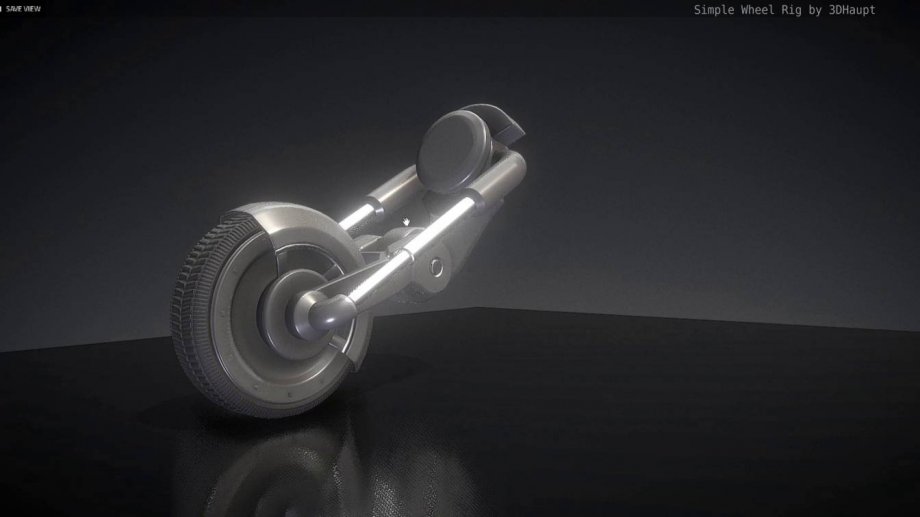 3D模型素材:科技感创意感十足的单轮飞车