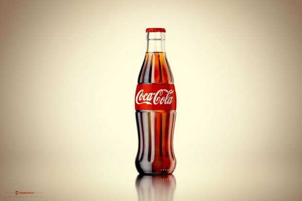 可口可乐瓶 饮料 场景3D模型