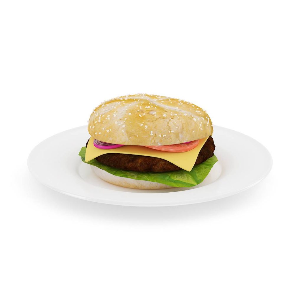 食物汉堡C4D模型