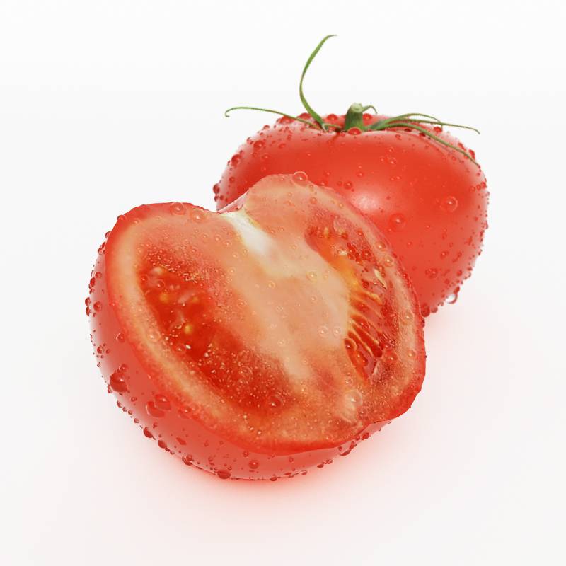 西红柿蔬菜番茄水果C4D模型