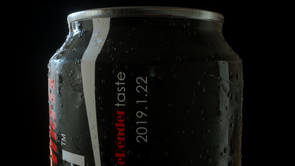 食品饮品酒水饮料可口可乐易拉罐水珠冰块C4D模型