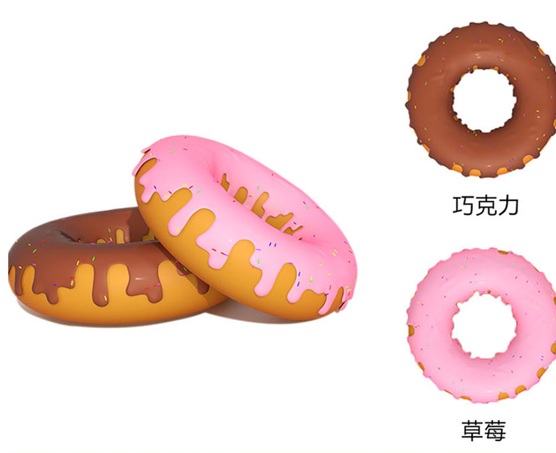 食品食物奶油点心饼干巧克力甜甜圈材质贴图C4D模型