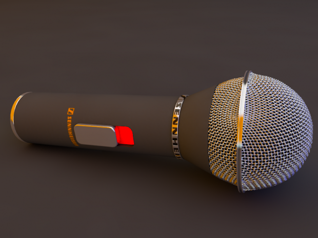 麦克风话筒传声器3D模型